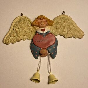 Vintage Caroline Angel Ornament Wall hanging decor Valentine’s Day gift 90s